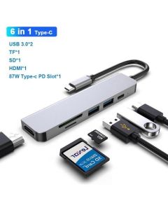 Generic Otg 6in1 Adaptateur TF Type C, Micro USB, Lecteur de Carte