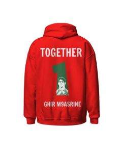 Iconic Maroc Hoodie Unisexe Rouge -Bono