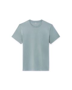 T-shirt slim col rond en coton stretch