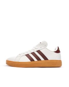 Baskets Blanc/Bordeaux Homme Adidas Grand Court Base 2.0