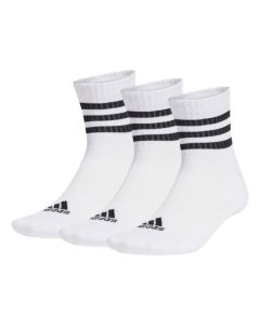 Lot de 3 paires de chaussettes coton Adidas blanc - ADIDAS - Chaussettes - Blanches - Adulte - Mixte
