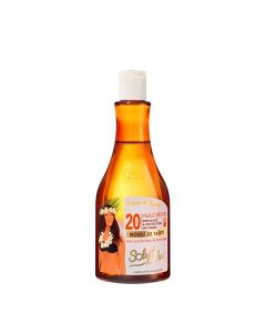 Huile sèche SPF 20 - SOLEIL DES ILES - Parfum des îles - Monoï de Tahiti - Non gras - 100 ml