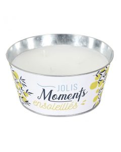 Bougie parfumée - Citronnelle - D 9 cm x H 20,5 cm