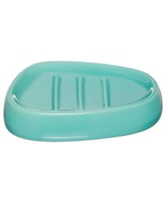 Five - Porte savon turquoise Silk L, 12 x P, 9,5 x H, 2,5 cm Turquoise