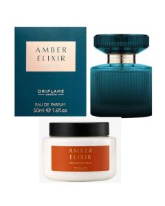 Amber Elixir Crystal + Crème parfumée Amber Elixir 250 ML