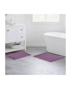 Tapis de Bain chaleureux Mauve Clair 100 coton (70x50cm)