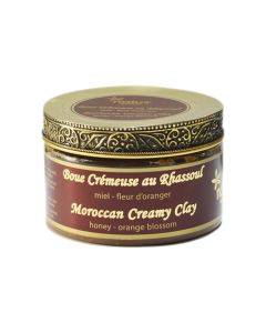 Boue crémeuse au Rhassoul Miel - Fleur d'Oranger 250ml