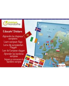 Apprendre les drapeaux européens - 23 x 4 x 16 cm - Jeux éducatifs