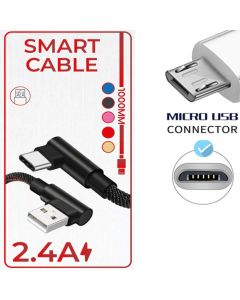 Cable de chargeur Micro USB Type V8 de charge rapid 3.4A 1000mm