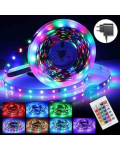 Led Light Strip 5M Remote Controller 12V 3A Power Supply RGB. 5 M flexible