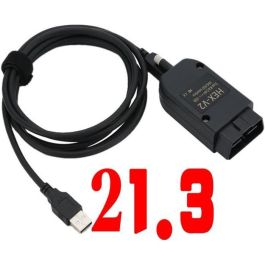 2021 VCD-S HEXAGONALE V2 Interface VAGCOM 21.3 VAG COM 20.12 POUR VW Pour  AUDI Skoda Siège Vag 20.4 Multi-lan 21.3