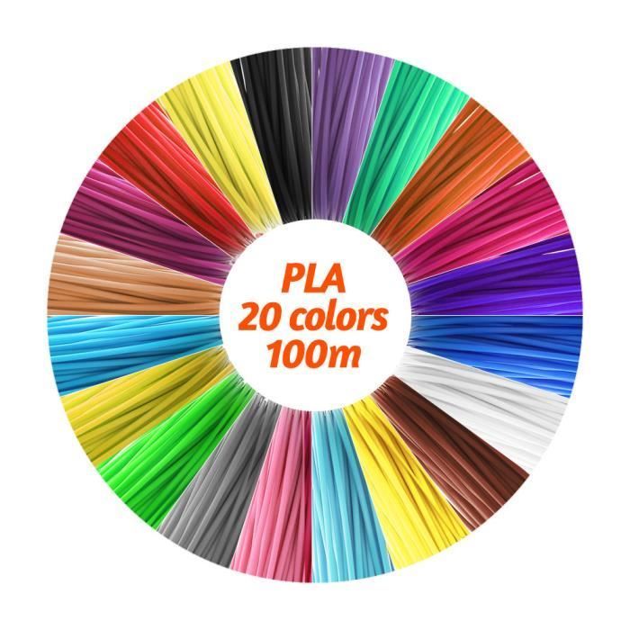 Filaments PLA 1,75 mm pour stylo 3D