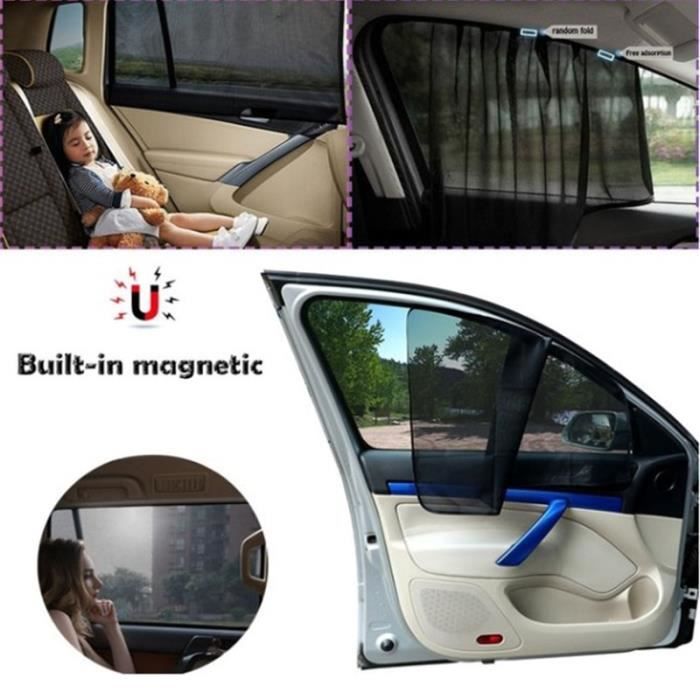 Front window Pare-soleil de voiture avec isolation thermique, protection  solaire latérale magnétique rétracta