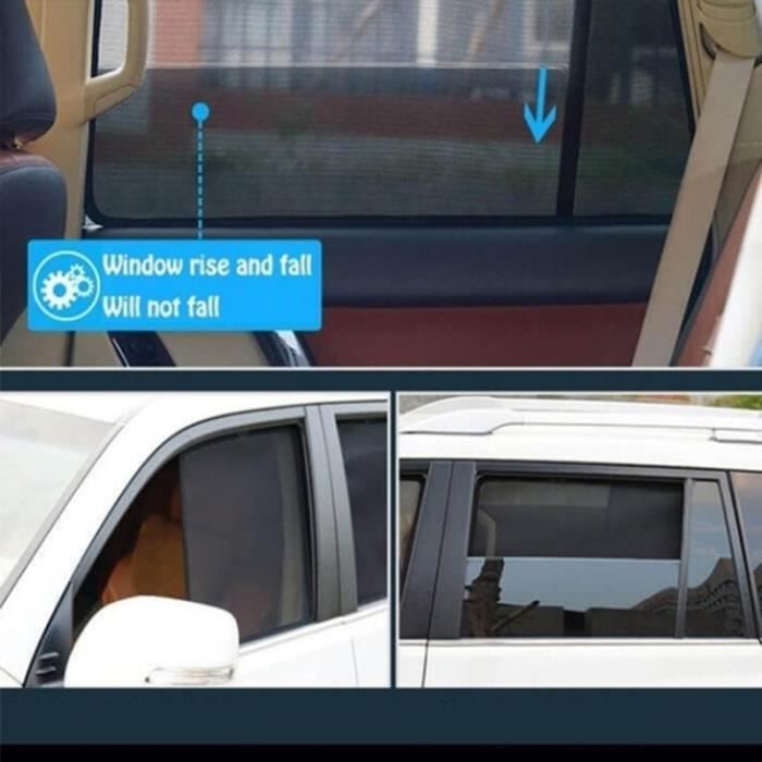 Front window Pare-soleil de voiture avec isolation thermique, protection  solaire latérale magnétique rétracta