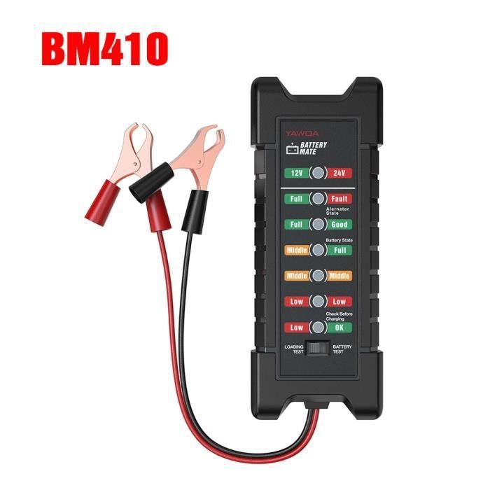 Ediag BM410 Mini testeur de batterie de voiture 12V 24V, outil de Test  numérique alternateur BM310