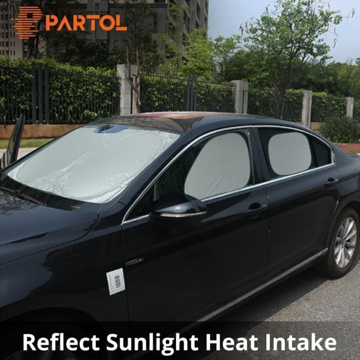 Partol – pare-soleil de voiture universel avec revêtement argenté