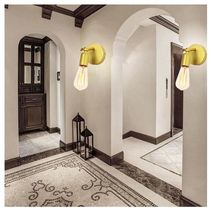 iDEGU Lampe Murale Rétro,E27 Vintage LED Lampe pour Salle de