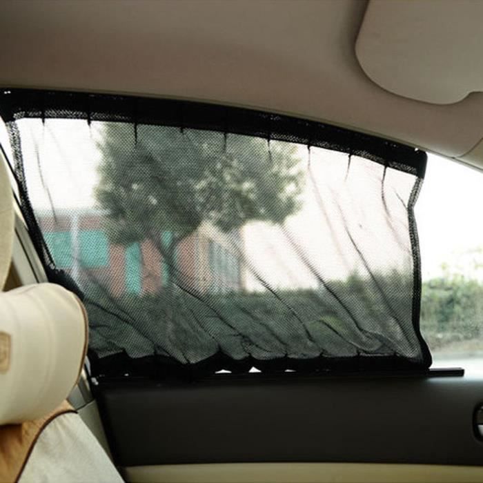 Pare-soleil réglable et pliable pour fenêtre latérale de voiture, 1 paire,  rideau pare-soleil pare-brise
