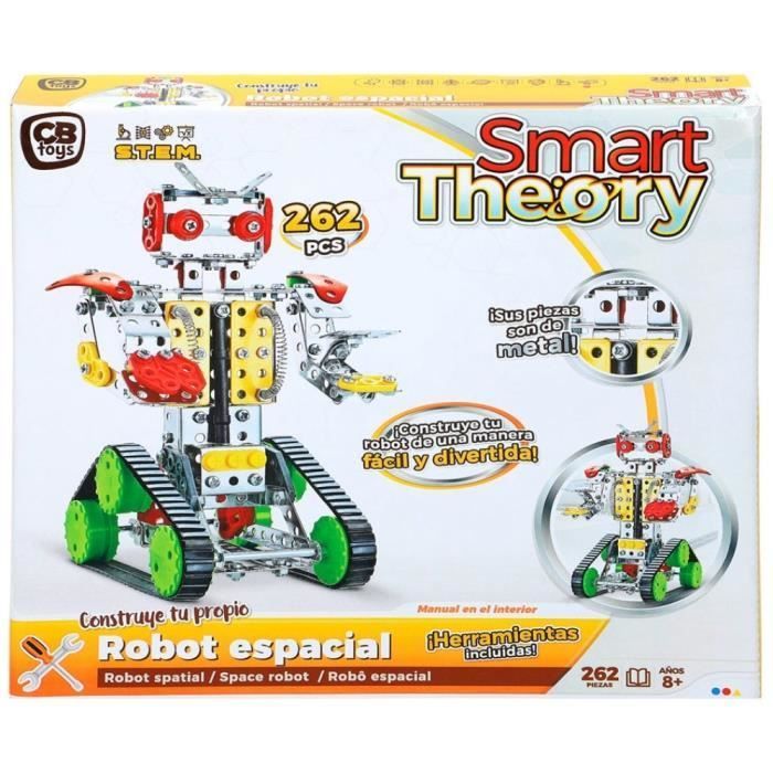 Jeu de construction metal 262 pièces CB Toys Mecano Robot - multicolore -  29x26x6 cm