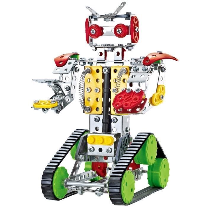 Jeu de construction metal 262 pièces CB Toys Mecano Robot - multicolore -  29x26x6 cm
