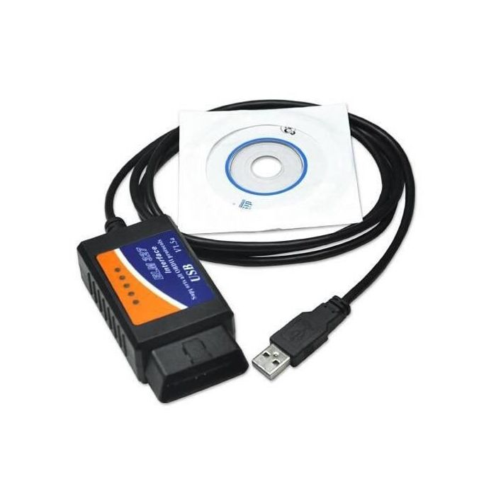 MINI Scanner Bluetooth V1.5-ELM 327-327-USB-ELM327-HHOBD, prise OBD2 USB  ELM327