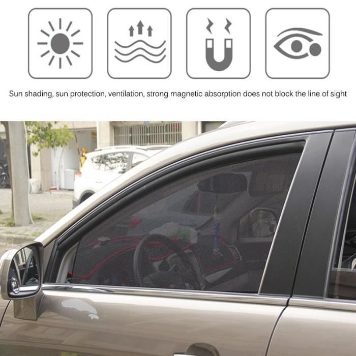 Pare-soleil en maille pour fenêtre latérale de voiture, Protection UV, Film  pour rideau de voiture, collecti style 1