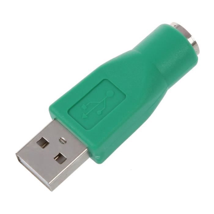 2 x PS-2 Femelle Vers USB Male Adaptateur Convertisseur Pour Clavier Souris  Mouse