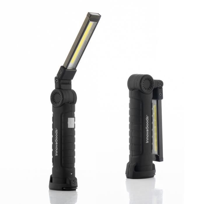InnovaGoods Lampe de Poche LED Rechargeable Magnétique 5 en 1 Litooler
