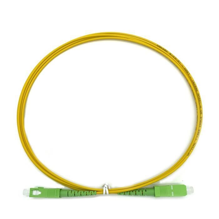 5m SC APC câble de raccordement Fiber optique PVC G657A fibre Jumper  Simplex SM FTTH câble