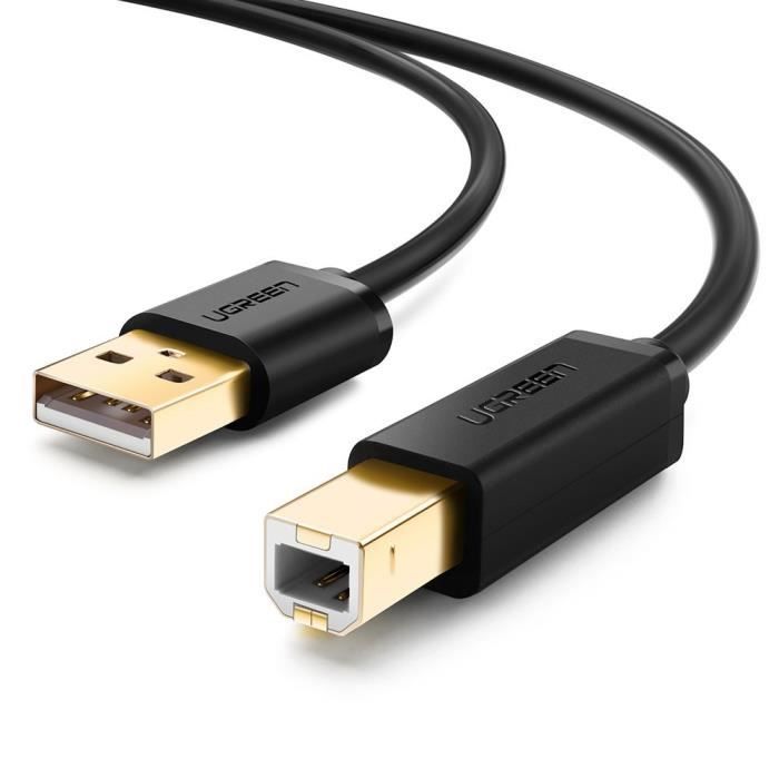UGREEN Câble Imprimante USB 2.0 A Mâle/USB B Mâle