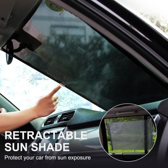 Pare-soleil rétractable pour voiture, Protection automatique, Parasol,  fenêtre avant, rideaux, accessoires d Lavender