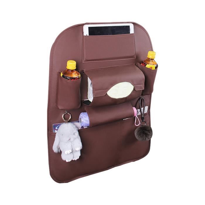 DAMILY® Rangement des siège sac de rangement pour voiture sac suspendu en  cuir pour siège