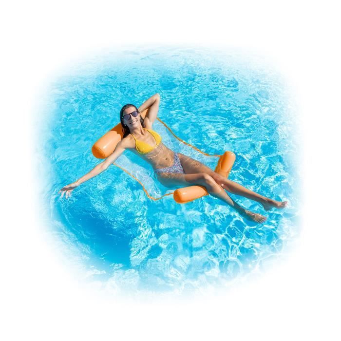Matelas gonflable piscine InnovaGoods Hamac d'Eau Flottant