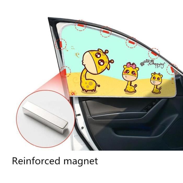 Pare-soleil de fenêtre latérale de voiture, 1 pièce, feuille d'aluminium  universelle, protection UV, visière A deer Left side