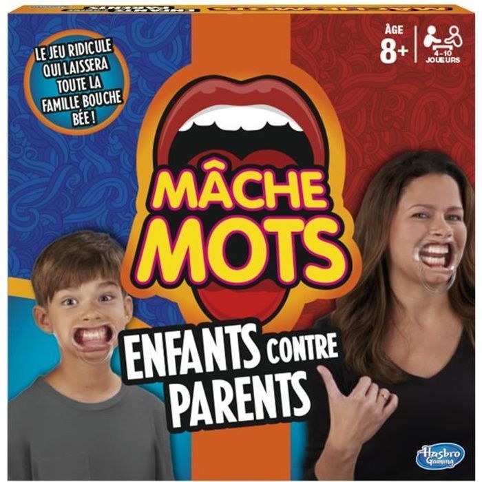 Mache-Mots - Hasbro Gaming - Enfants Contre Parents - Jeu de societe pour  la famille - Jeu de plateau - Version francaise sur marjanemall aux  meilleurs prix au Maroc