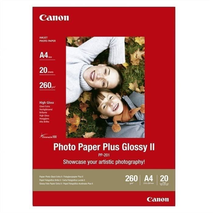 CANON Papier photo A4 PP-201 Brillant Extra 265gr 20 feuilles sur