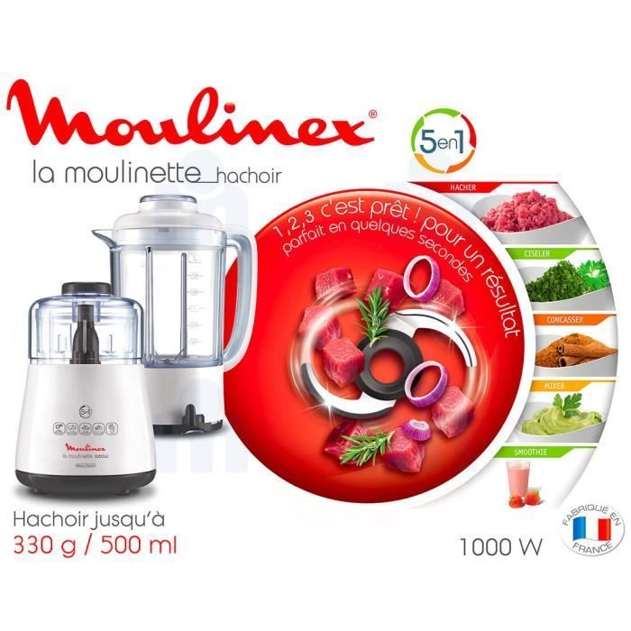 HACHOIR - Moulinette MOULINEX 1000 Watt - Blanc DPA2 au meilleur