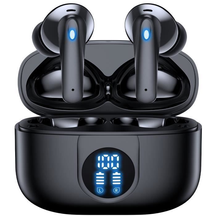 Écouteurs Sans-fil Bluetooth avec Réduction du Bruit, Autonomie 12H, Guess  - Or - Français