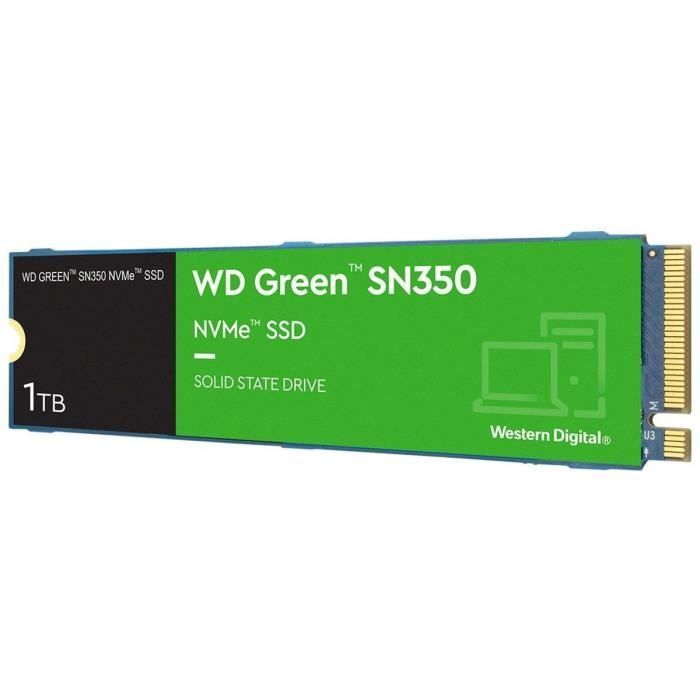 WESTERN DIGITAL - Green SN350 - Disque SSD Interne - 1 To - M.2 -  WDS100T3G0C sur marjanemall aux meilleurs prix au Maroc