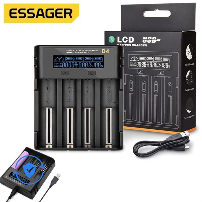 Chargeur pour Batterie Ni-Cd/NI-MH 1.2 V à 12V Chargeurs batteries