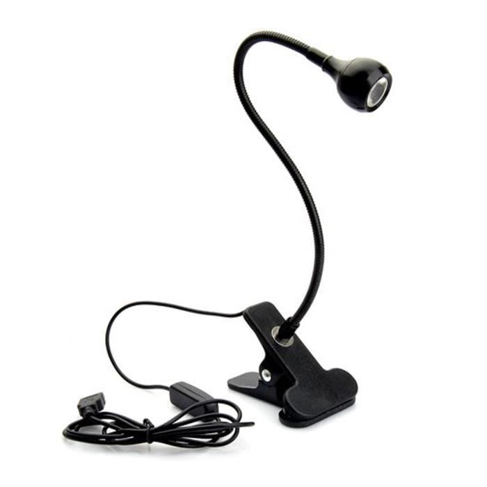 Bureau d'étude lampe de chevet lumière avec clip pour PC portable