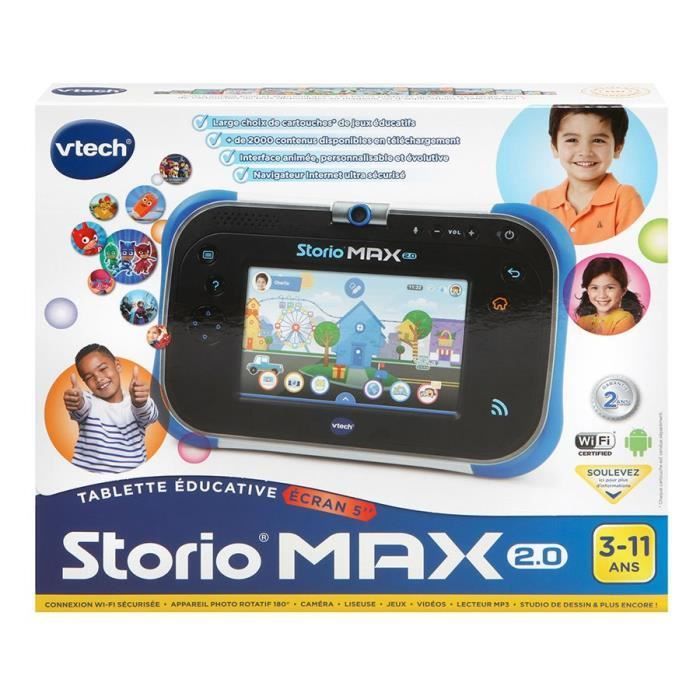 VTECH - Console Storio Max 2.0 5 Bleue - Tablette Éducative Enfant sur  marjanemall aux meilleurs prix au Maroc