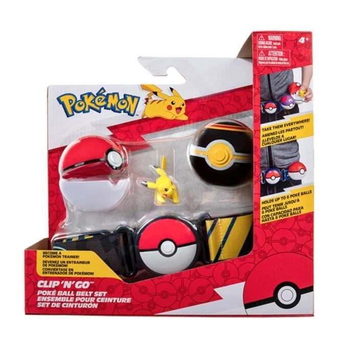 Ceinture Clip 'N' Go BANDAI - Pokémon - 1 ceinture, 1 Poké Ball, 1 Luxury  Ball et 1