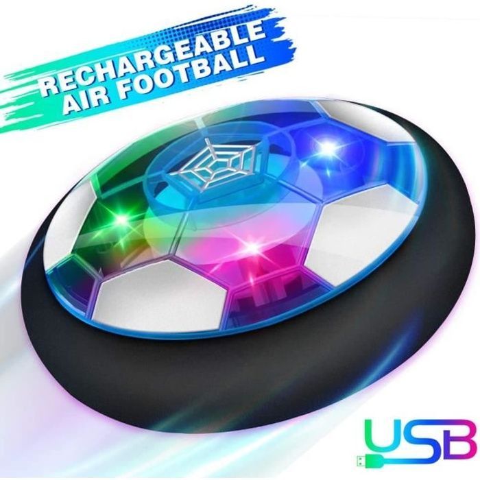 Air Power Football, Jouet Enfant Ballon de Foot Rechargeable avec LED  Lumière Hover Soccer Ball Cadeau