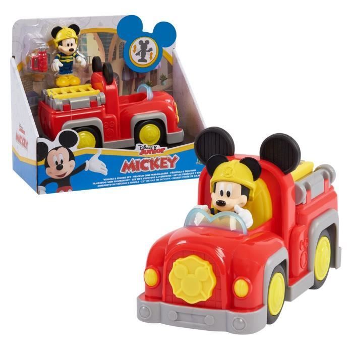 Mickey, Véhicule avec 1 figurine 7,5 cm et 1 accessoire, Modèle