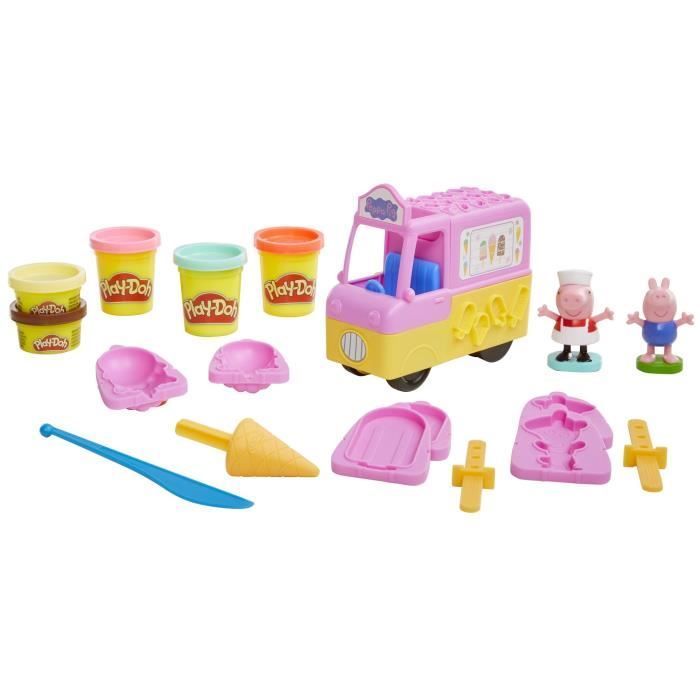 Play-Doh - Peppa Pig - Camion de glaces - 5 pots de pâte à modeler