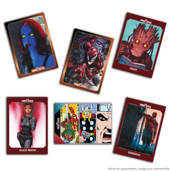 Collection de cartes Marvel Versus - Panini - Fat Pack 22 cartes - Bleu -  Mixte - A partir de 3 ans