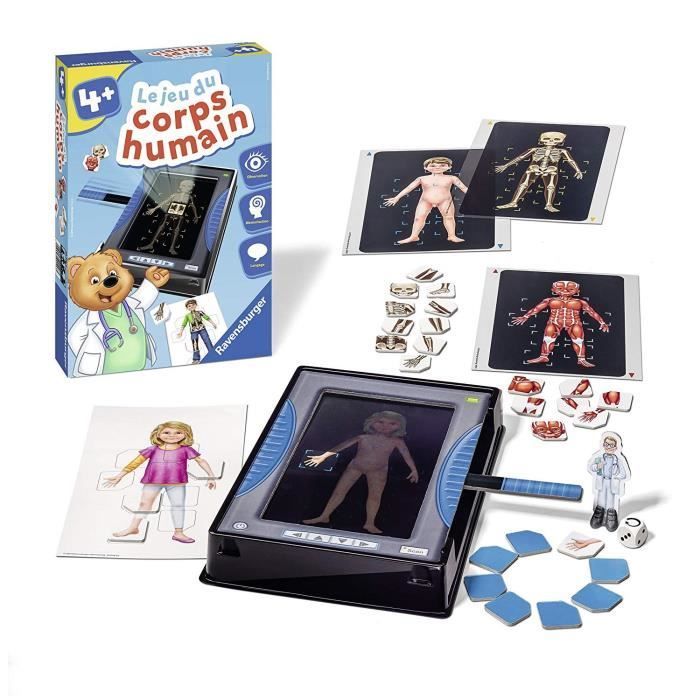 Le jeu du corps humain - Jeu éducatif - Découverte du corps humain -  Ravensburger - Dès 4 ans sur marjanemall aux meilleurs prix au Maroc