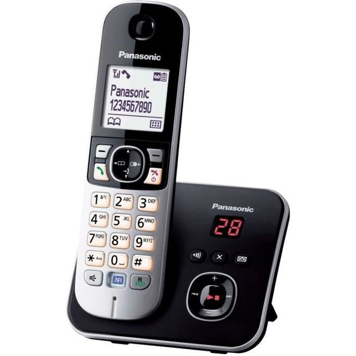 Téléphone sans fil avec répondeur Panasonic KX-TG6821 - écran
