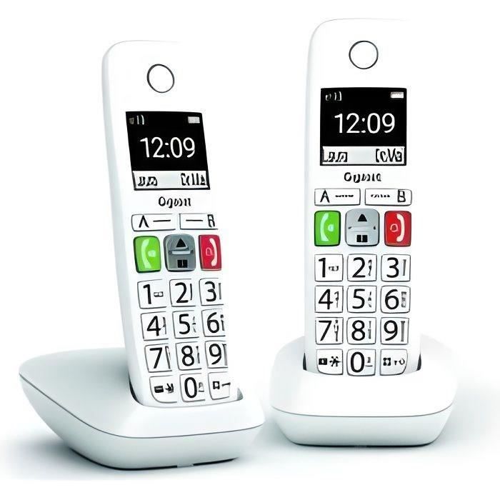 GIGASET Téléphone Fixe E290 Duo Blanc